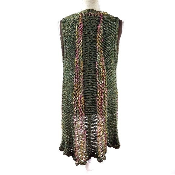 Vintage Boho ANDREA DEL ESTE‎ Argentina Loose knit cardigan Size Medium - Picture 6 of 9